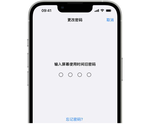 泾县iPhone屏幕维修分享iPhone屏幕使用时间密码忘记了怎么办 