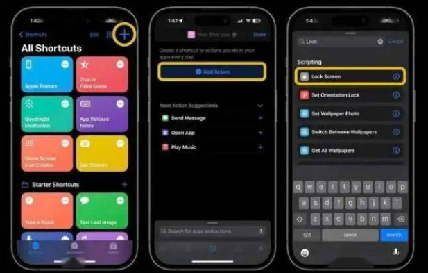 泾县苹果14锁屏维修店分享iPhone14升级iOS16.4后如何创建锁屏快捷方式 